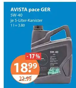V Markt Avista pace ger 5w-40 Angebot