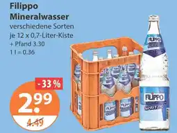 V Markt Filippo mineralwasser Angebot