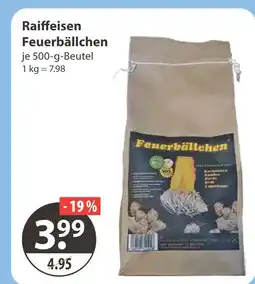 V Markt Raiffeisen feuerbällchen Angebot