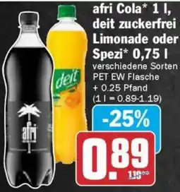 AEZ afri Cola, deit zuckerfrei Limonade oder Spezi Angebot