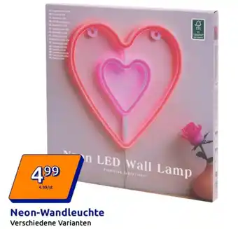 Action Neon-Wandleuchte Angebot