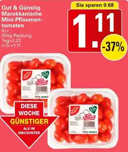 WEZ Gut & Günstig Marokkanische Mini-Pflaumentomaten Angebot