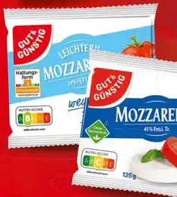 WEZ Gut & Günstig Mozzarella Angebot