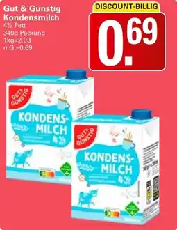 WEZ Gut & Günstig Kondensmilch Angebot