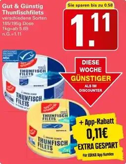 WEZ Gut & Günstig Thunfischfilets Angebot