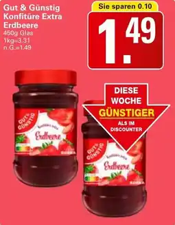 WEZ Gut & Günstig Konfitüre Extra Erdbeere Angebot