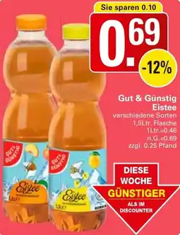 WEZ Gut & Günstig Eistee Angebot