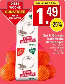 WEZ Gut & Günstig Italienische Blutorangen Angebot