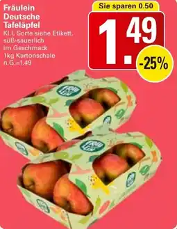 WEZ Fräulein Deutsche Tafeläpfel Angebot