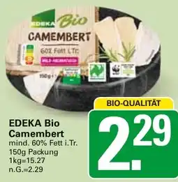 WEZ EDEKA Bio Camembert Angebot