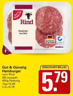 WEZ Gut & Günstig Hamburger Angebot