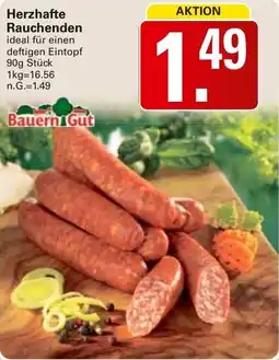 WEZ Bauern Gut Herzhafte Rauchenden Angebot