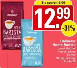 WEZ Dallmayr Home Barista Angebot