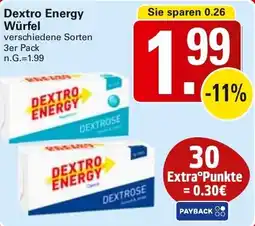 WEZ Dextro Energy Würfel Angebot