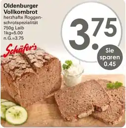 WEZ Schäfer's Oldenburger Vollkornbrot Angebot