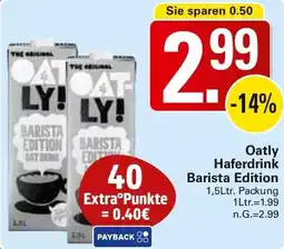 WEZ Oatly Haferdrink Barista Edition Angebot
