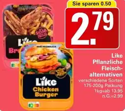 WEZ Like Pflanzliche Fleischalternativen Angebot