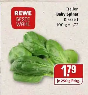 REWE Kaufpark Italien Baby Spinat Angebot