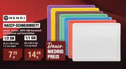 Handelshof HENDI HACCP-SCHNEIDBRETT 1/2 GN Angebot