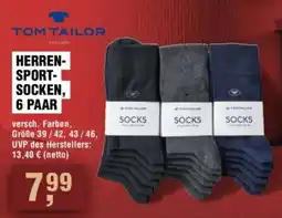 Handelshof TOM TAILOR HERREN- SPORT- SOCKEN, 6 PAAR Angebot