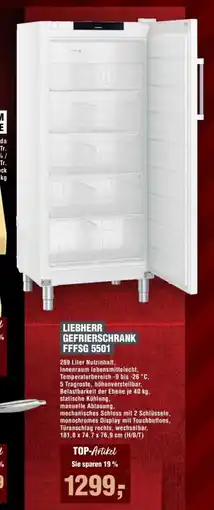 Handelshof LIEBHERR GEFRIERSCHRANK FFFSG 5501 Angebot