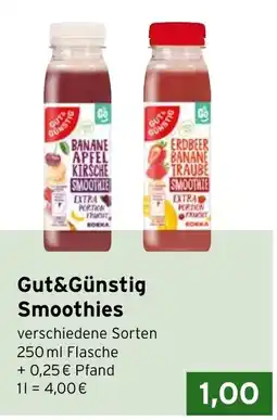 CAP Markt Gut&Günstig Smoothies Angebot