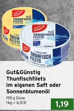 CAP Markt Gut&Günstig Thunfischfilets Angebot