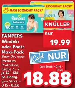 Kaufland PAMPERS Windeln oder Pants Maxi-Pack Angebot