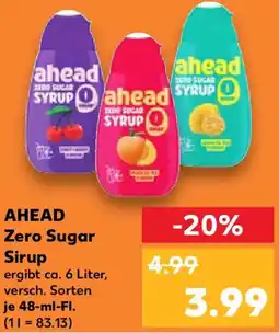 Kaufland AHEAD Zero Sugar Sirup Angebot