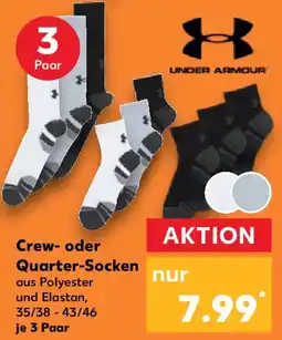 Kaufland UNDER ARMOUR Crew- oder Quarter-Socken Angebot