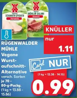 Kaufland RÜGENWALDER MÜHLE Vegane Wurstaufschnitt Alternative Angebot