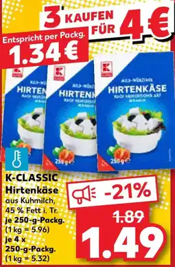 Kaufland K-CLASSIC Hirtenkäse Angebot