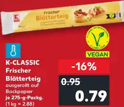 Kaufland K-CLASSIC Frischer Blätterteig Angebot