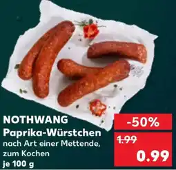 Kaufland NOTHWANG Paprika-Würstchen Angebot