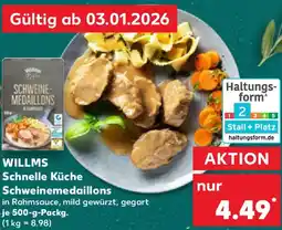Kaufland WILLMS Schnelle Küche Schweinemedaillons Angebot