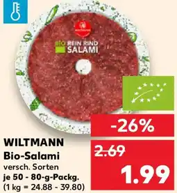 Kaufland WILTMANN Bio-Salami Angebot