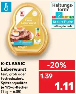 Kaufland K-CLASSIC Leberwurst Angebot
