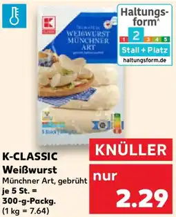 Kaufland K-CLASSIC Weißwurst Angebot