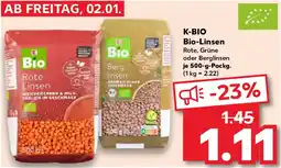 Kaufland K-BIO Bio-Linsen Angebot