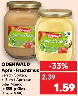 Kaufland ODENWALD Apfel-Fruchtmus Angebot