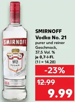 Kaufland SMIRNOFF Vodka No. 21 Angebot