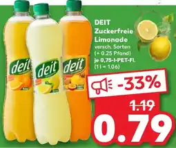 Kaufland DEIT Zuckerfreie Limonade Angebot