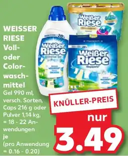Kaufland WEISSER RIESE Voll- oder Colorwaschmittel Angebot