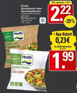 WEZ Frosta Gemüsemix oder Gemüsepfannen Angebot