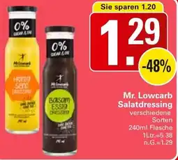 WEZ Mr. Lowcarb Salatdressing Angebot