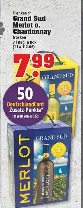 trinkgut Grand Sud Merlot Oder Chardonnay Angebot