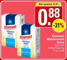 WEZ Diamant Weizenmehl Extra Angebot