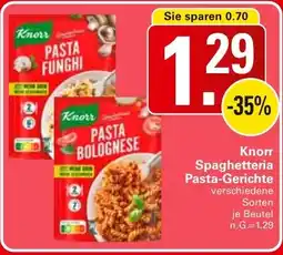 WEZ Knorr Spaghetteria Pasta-Gerichte Angebot