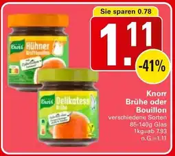 WEZ Knorr Brühe oder Bouillon Angebot