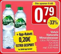 WEZ Volvic Naturelle Mineralwasser Angebot